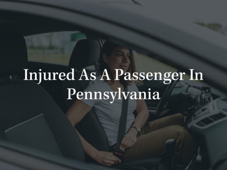 Can You Sue If You Were A Passenger In A Car Accident? Ciccarelli Law Offices