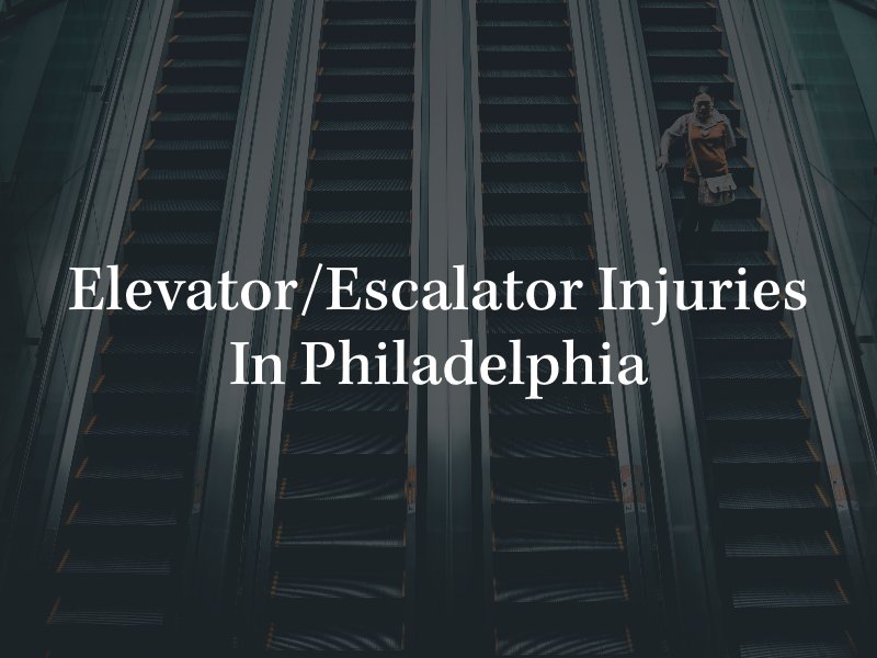 Escallator injuries in Philadlephia 