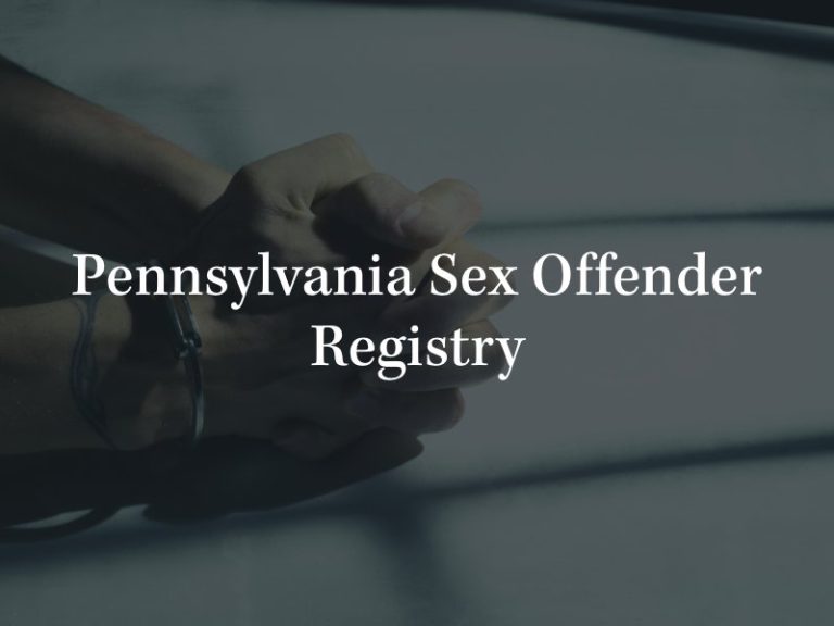 Pennsylvanias Sex Offender Registry 
